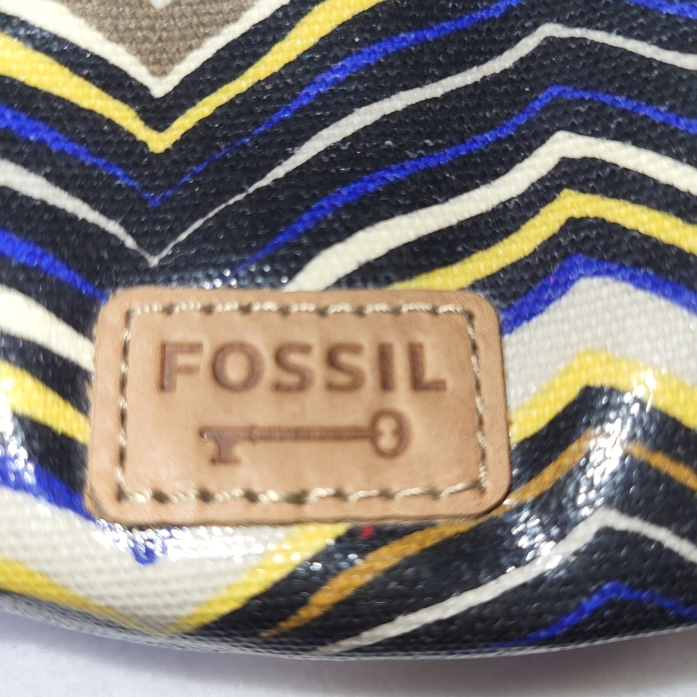 Fossil Multicolor Chevron Kisslock Coin Purse - Picture 10 of 10